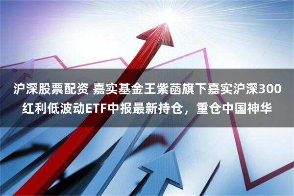 沪深股票配资 嘉实基金王紫菡旗下嘉实沪深300红利低波动ETF中报最新持仓，重仓中国神华